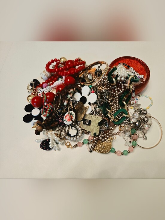 Other - Over 1 Pound Mixed Miscellaneous Jewerly Bits, Pieces, Craft Jewerly